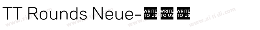 TT Rounds Neue字体转换